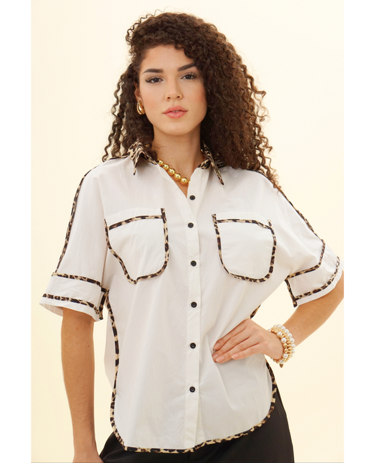 ANIMAL BUTTON DOWN SHIRT