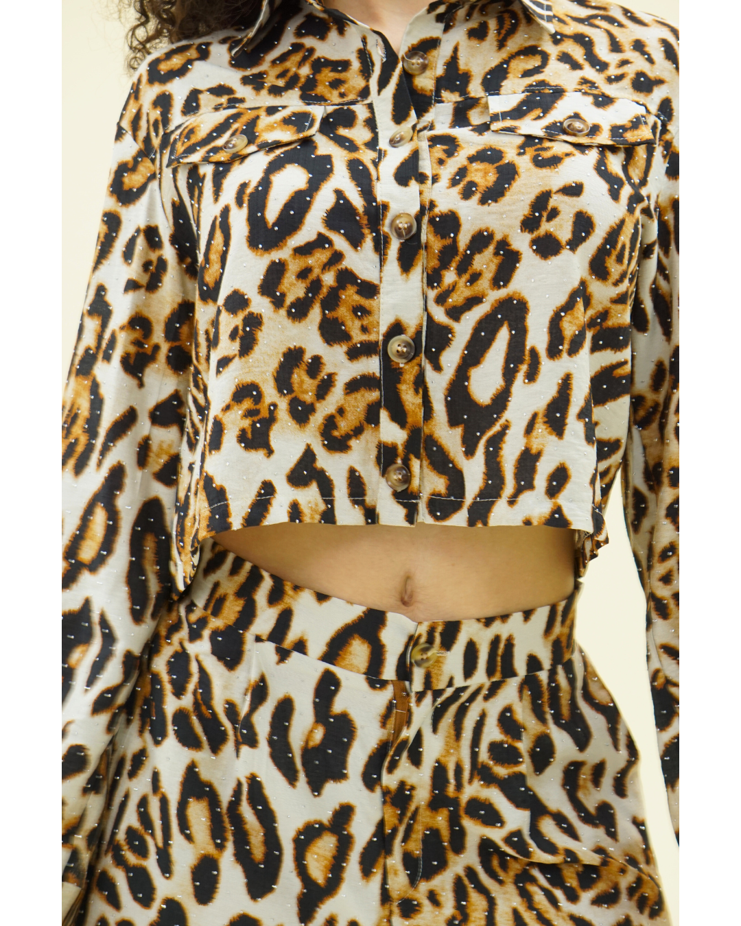 BLING LEOPARD SHORT SET