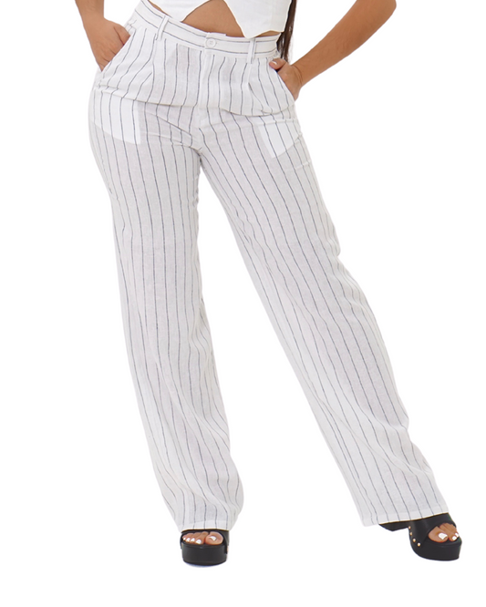 LINES TAILORED PANT WHITE