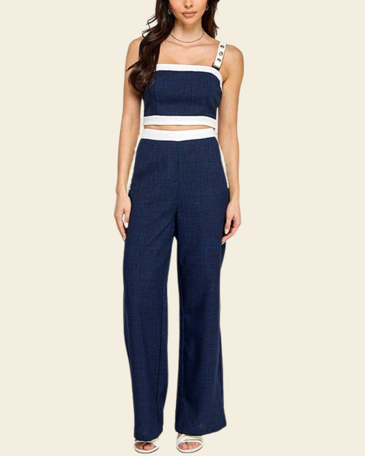 CROP LONG PANT SET