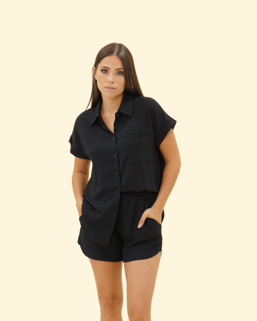 BUTTON DOWN SHORT SET