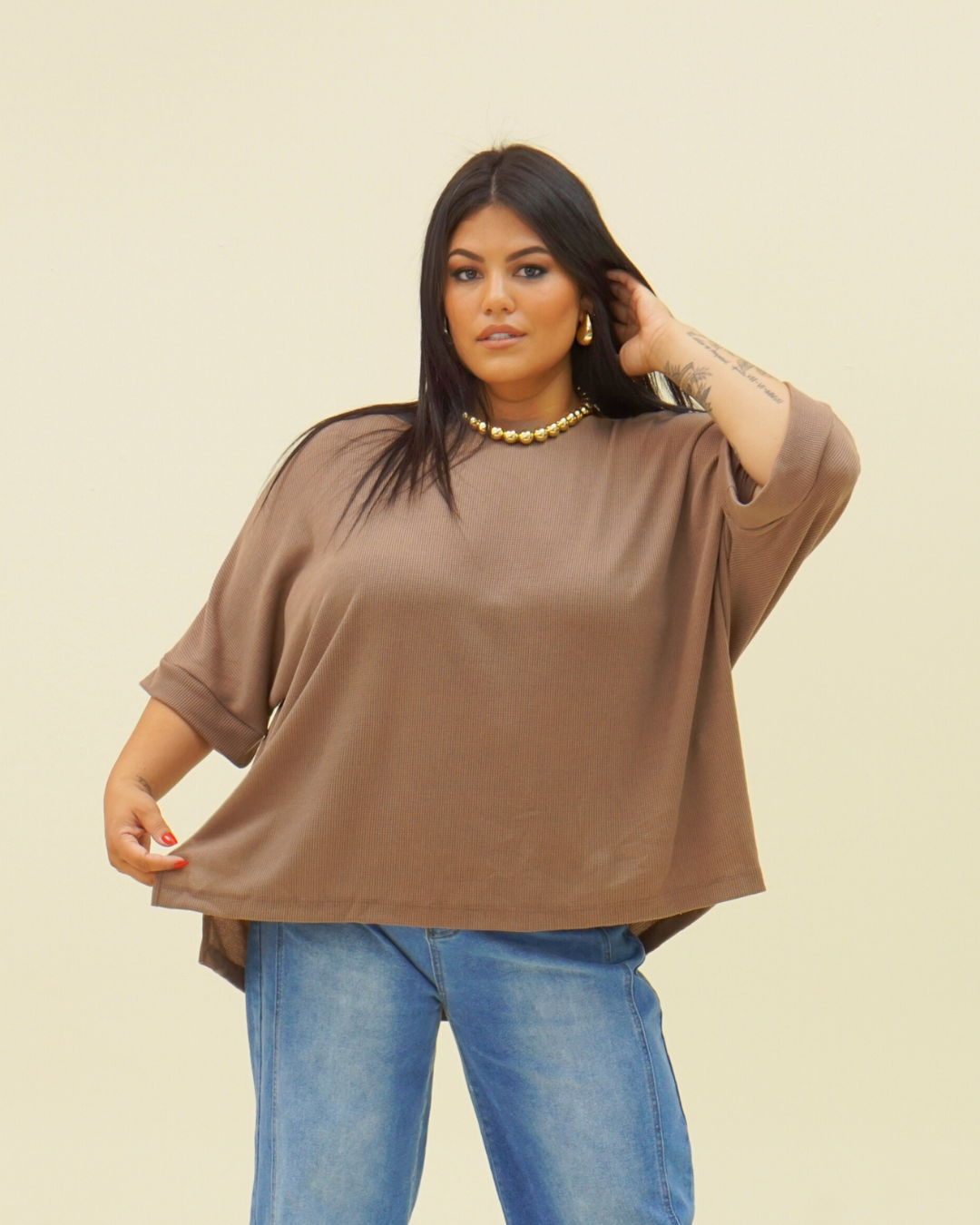 3Q SLEEVE TOP