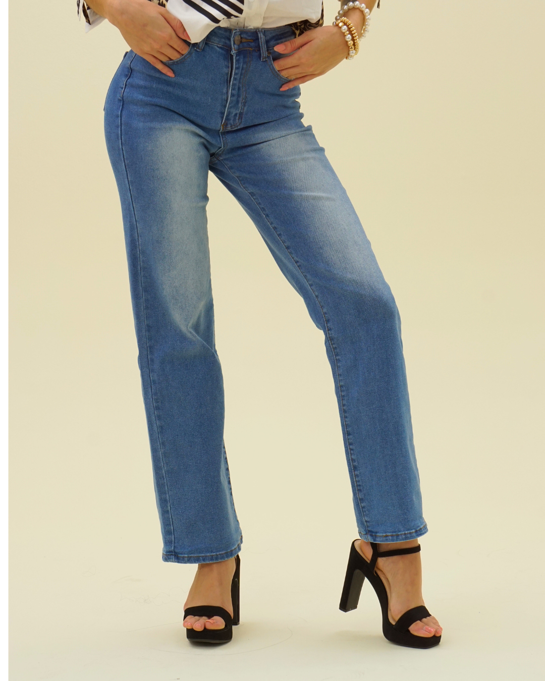 HIGH WAIST WIDE LEG BAGGY JEAN